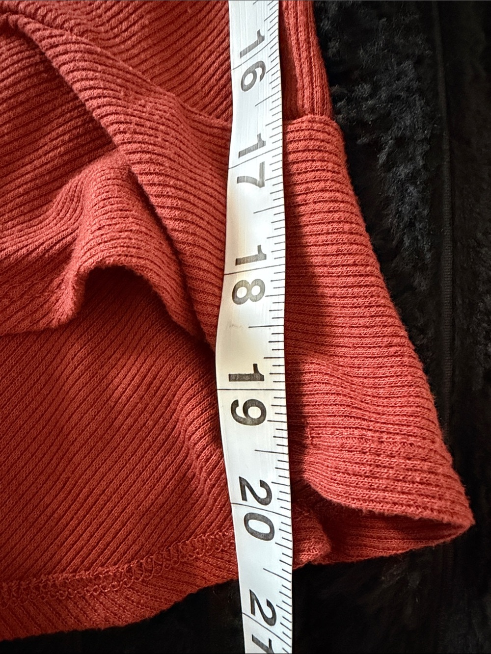 Lily White Ribbed Short Sleeve Ruched Ruffle Top - Picture 6 of 6